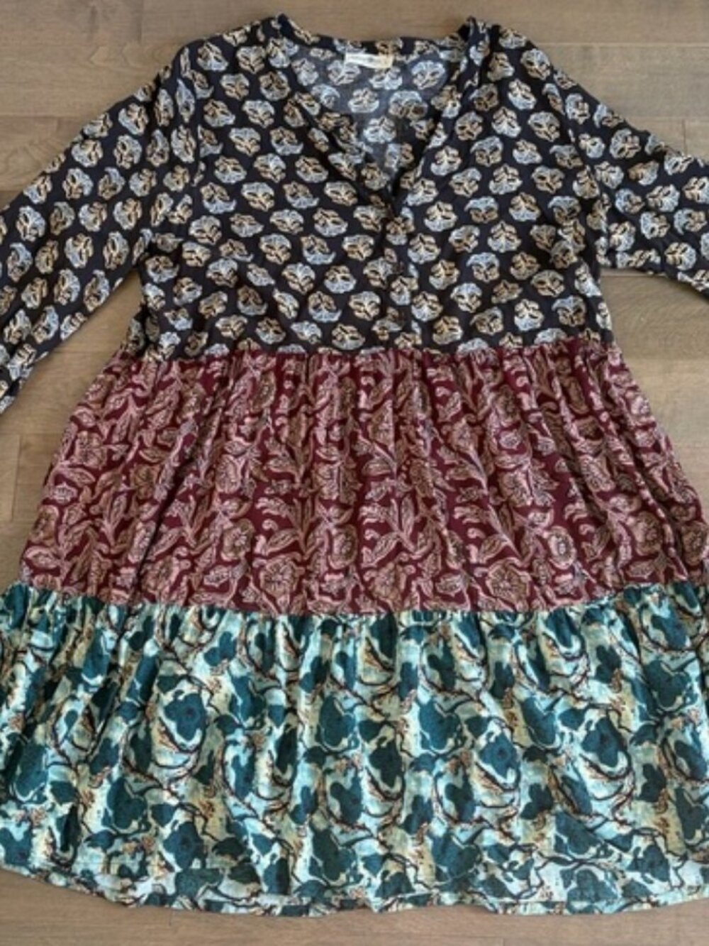 NATURAL LIFE Multicolor Floral Kids Dress